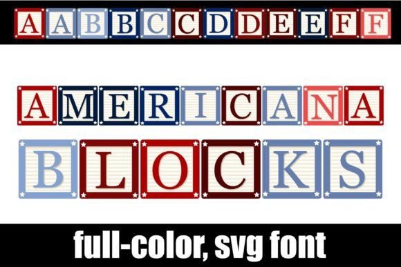 Americana Blocks: A Color Fonts Review for Crafters & Handmade Businesses