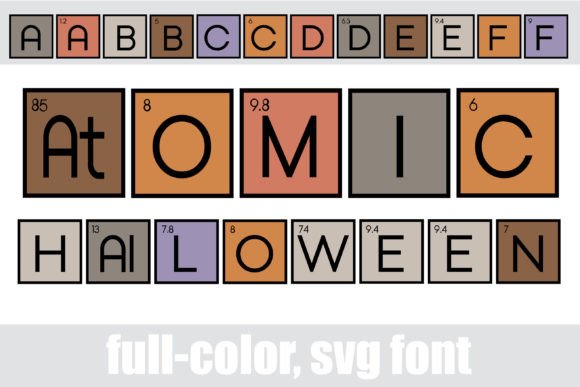 Atomic Halloween: A Color Fonts Review for Real Design Projects