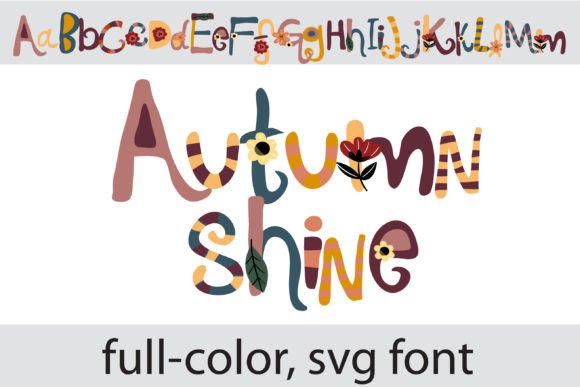 Autumn Shine: A Playful Color Fonts Collection