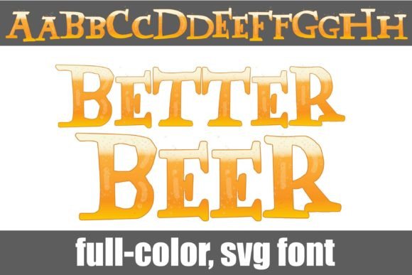 Better Beer: A Golden Color Fonts Choice for Local Branding