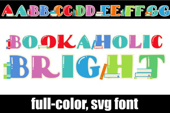 Bookaholic Bright: A Vibrant Color Fonts Choice