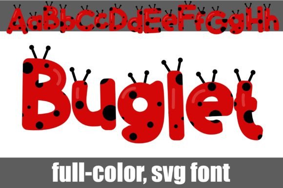 Buglet: A Playful Color Fonts Choice for Modern Fonts