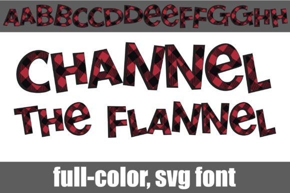 Channel the Flannel: A Bold Color Fonts Choice for Editorial Design