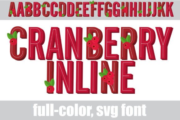 Cranberry Inline: A Vibrant Color Fonts Choice for Modern Brands
