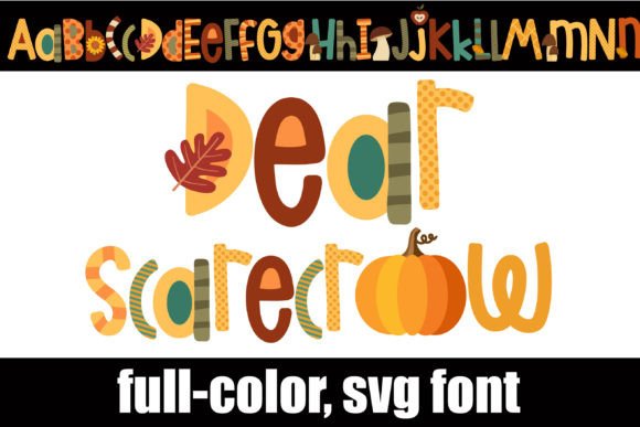 Dear Scarecrow: A Seasonal Color Font for Editorial Design