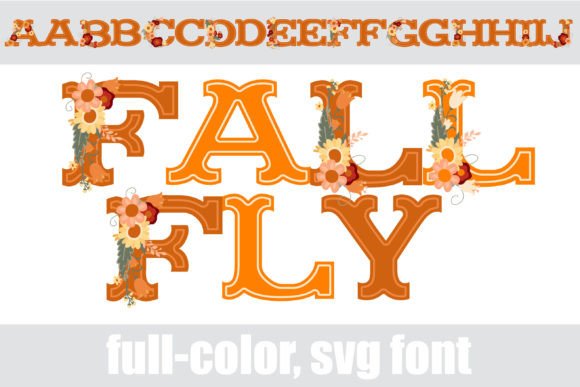 Fall Fly: A Playful Color Fonts Choice for Seasonal Branding