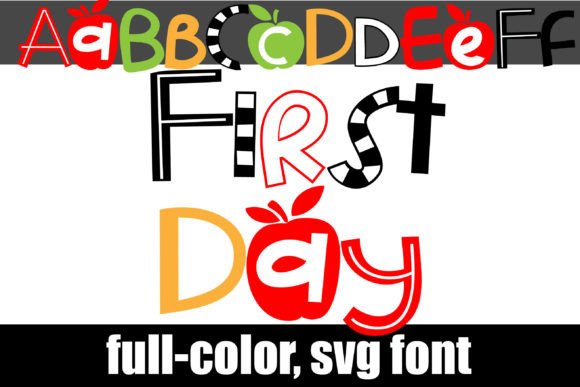 First Day: A Vibrant Color Fonts Choice for Editorial Design