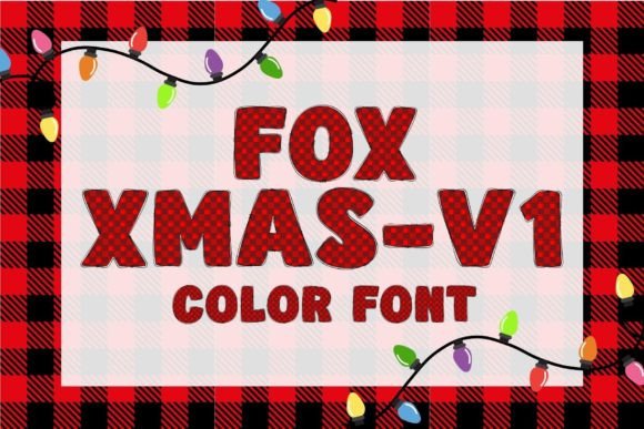 Fox Xmas-V1: A Festive Color Fonts Asset for Local Business Branding