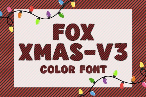 Fox Xmas-V3: A Festive Color Fonts Asset for Local Branding
