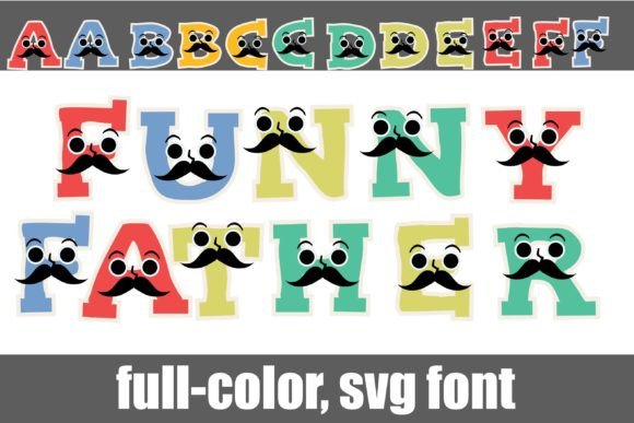Funny Father: A Playful Color Font for Editorial & Web Design