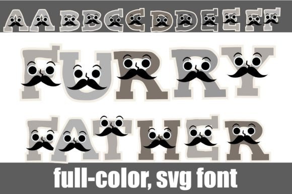 Furry Father: A Playful Color Fonts Choice for Local Branding