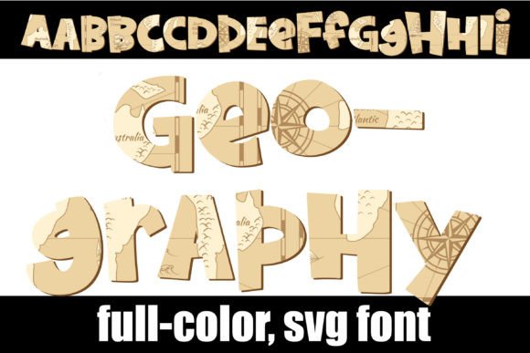 Geography: A Color Fonts Gem for Creative Design