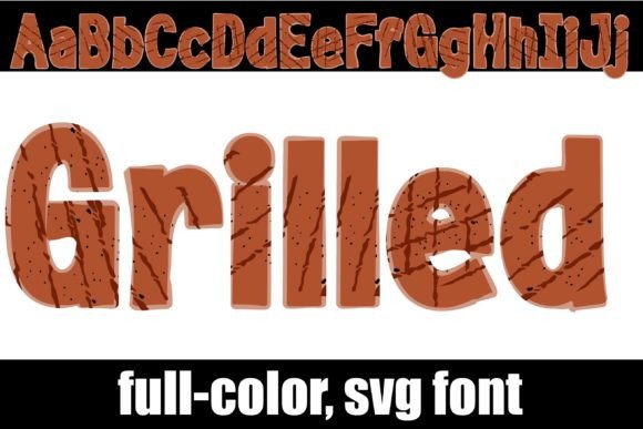 Grilled: A Bold Color Fonts Statement for Food & Lifestyle Brands