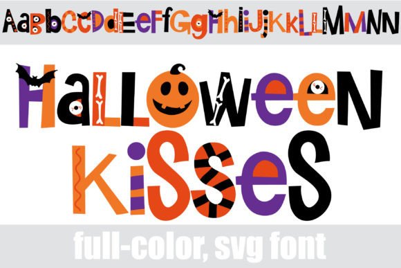 Halloween Kisses Fonts: A Color Fonts Review for Publishers