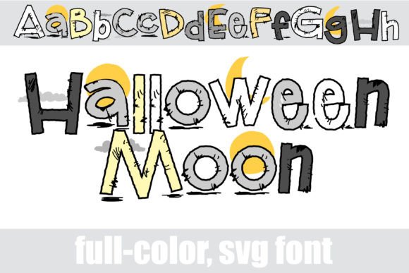 Halloween Moon: A Color Fonts Gem for Local Business Branding