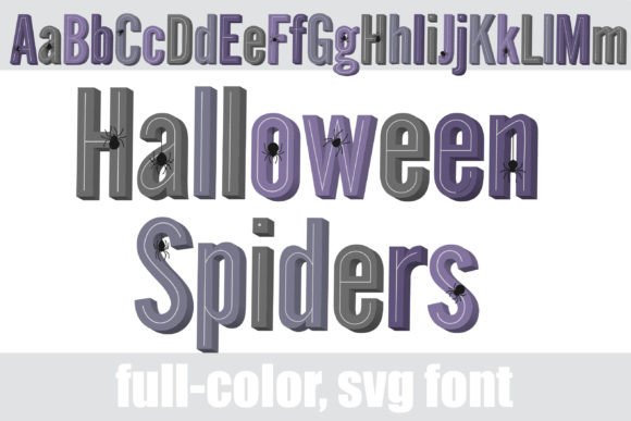 Halloween Spiders: A Color Fonts Review for Local Branding