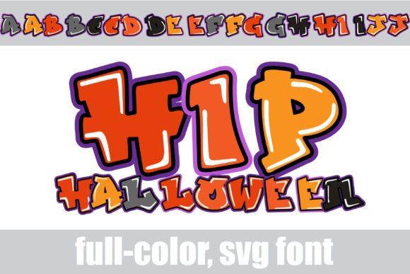 Hip Halloween: A Vibrant Color Fonts Choice