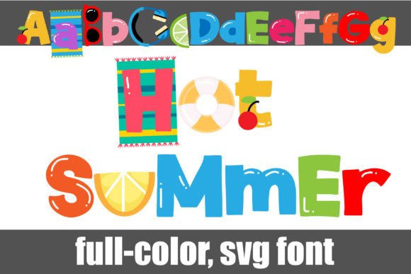 Hot Summer: A Vibrant Color Fonts Choice for Local Branding