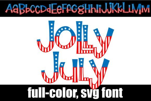 Jolly July: A Whimsical Color Fonts Choice