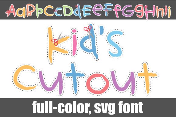 Kid s Cutout: A Playful Color Fonts Choice for Editorial Design