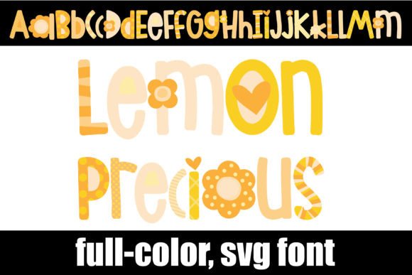 Lemon Precious: A Whimsical Color Font for Handmade Brands