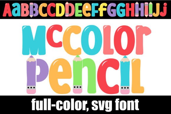 Mccolor Pencil: A Playful Pastel Font That Stitches With Personality