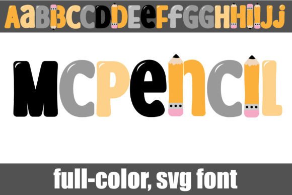 Mcpencil: A Youthful Color Fonts Choice for Local Branding