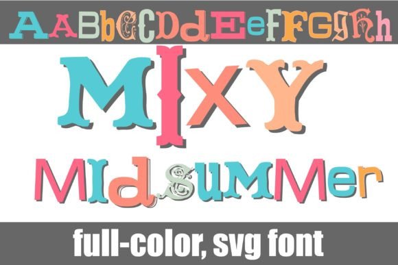 Mixy Midsummer: A Summer-Ready Color Fonts Asset