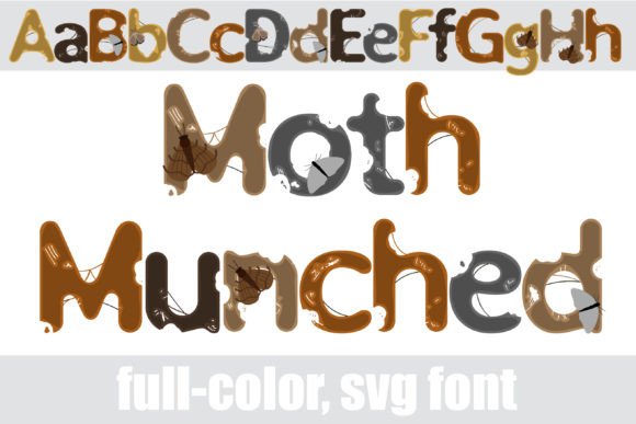Moth Munched: A Bold Color Fonts Statement