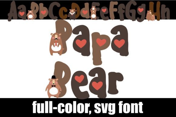 Papa Bear: A Playful Color Font for Handmade Brands