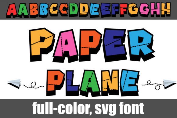Paper Plane: A Playful Color Fonts Choice for Handmade Brands