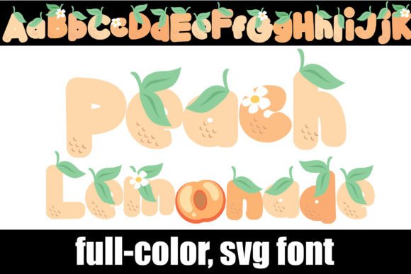 Peach Lemonade: A Vibrant Color Fonts Choice
