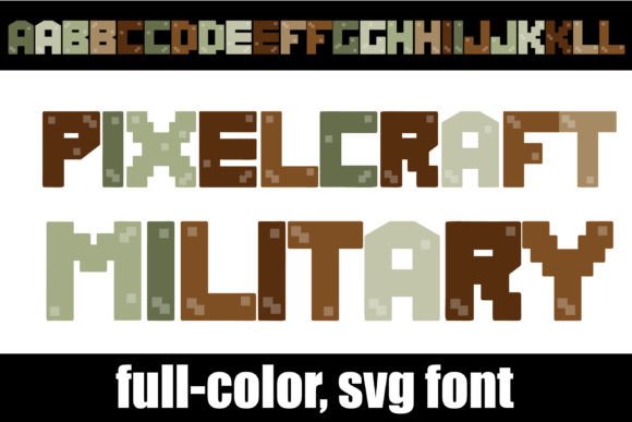 Pixelcraft Military: A Bold Color Fonts Choice for Crafters
