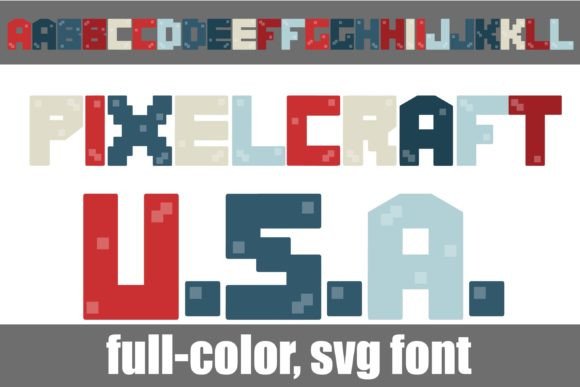 Pixelcraft Usa: A Whimsical Color Font for Handmade Brands