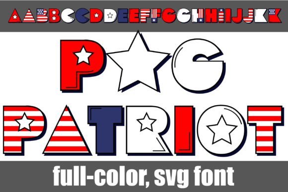 Pog Patriot: A Bold Color Fonts Choice