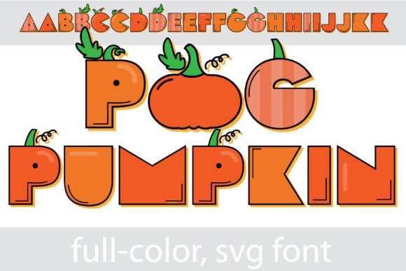 Pog Pumpkin: A Playful Color Fonts Asset for Seasonal Design
