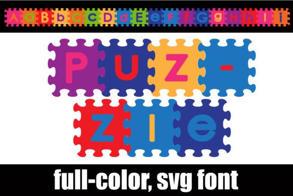 Puzzle: A Playful Color Fonts Choice for Small Business Branding