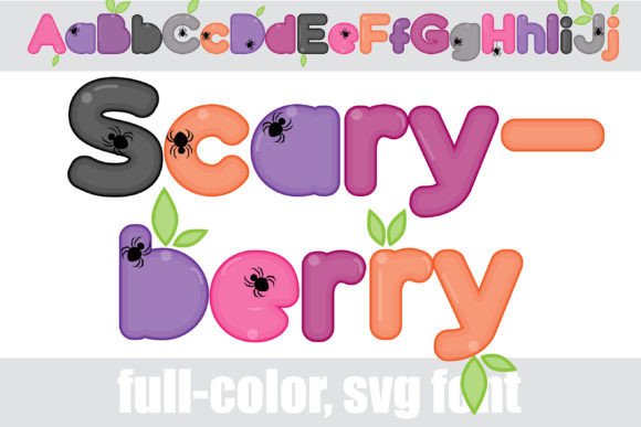 Scaryberry: A Playful Color Fonts Choice for Seasonal Branding