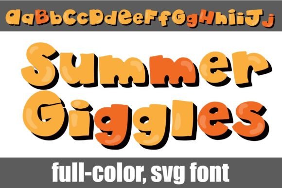 Summer Giggles: A Playful Color Fonts Choice