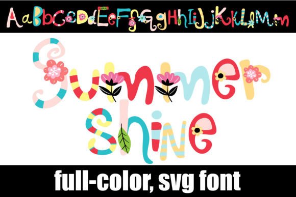 Summer Shine: A Vibrant Color Fonts Choice for Local Business Branding