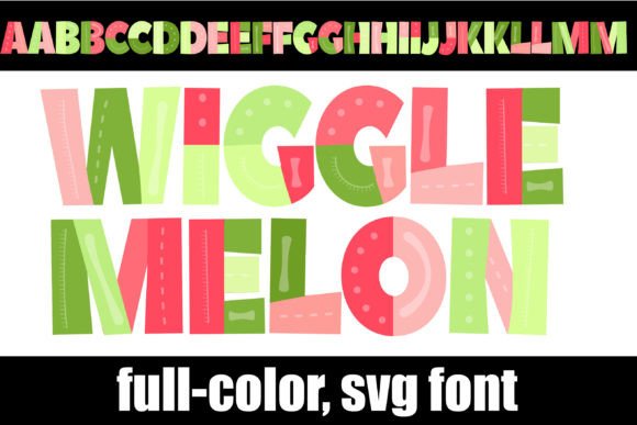 Wigglemelon: A Playful Color Fonts Choice for Creative Sellers