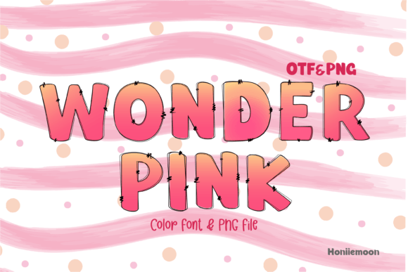 Wonderpink Fonts: Color Fonts for Festive, Handwritten Charm